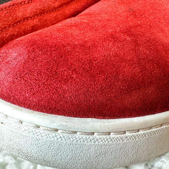 Prada Men’s Size 10 Red Suede Loafers